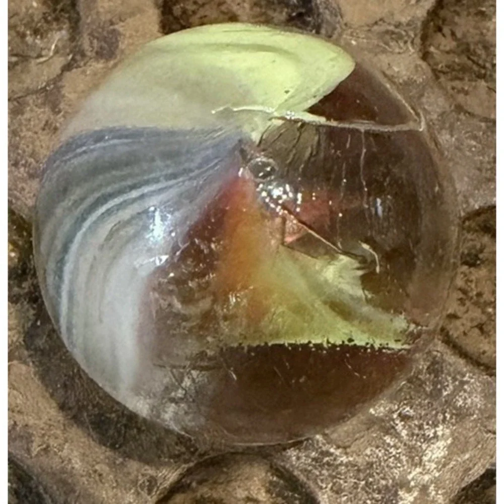 Antique German Handmade Swirl Marble 27mm(1.07